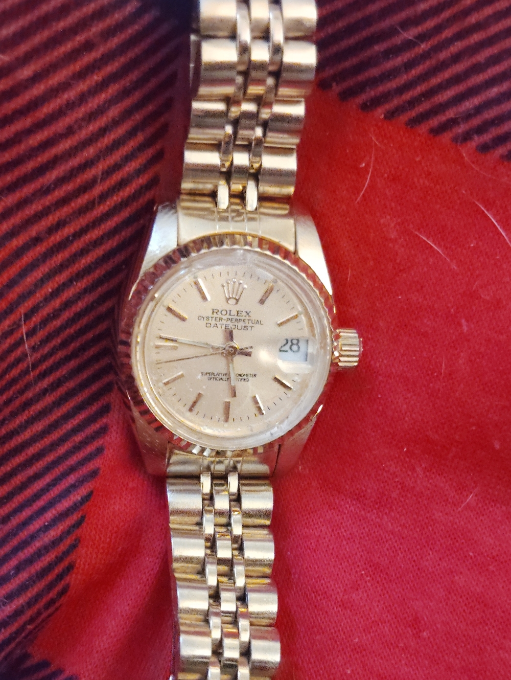 Rolex Women's Gold Tone Datejust with Jubilee Bracelet